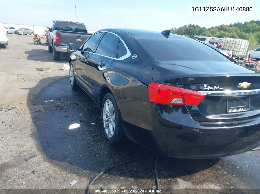 2019 Chevrolet Impala Lt VIN: 1G11Z5SA6KU140880 Lot: 40395939