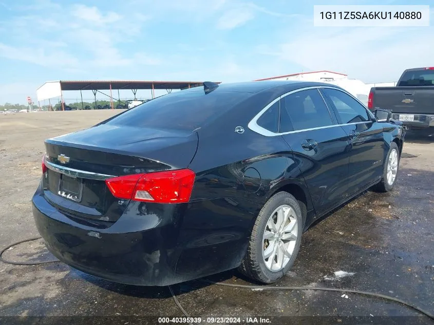 1G11Z5SA6KU140880 2019 Chevrolet Impala Lt