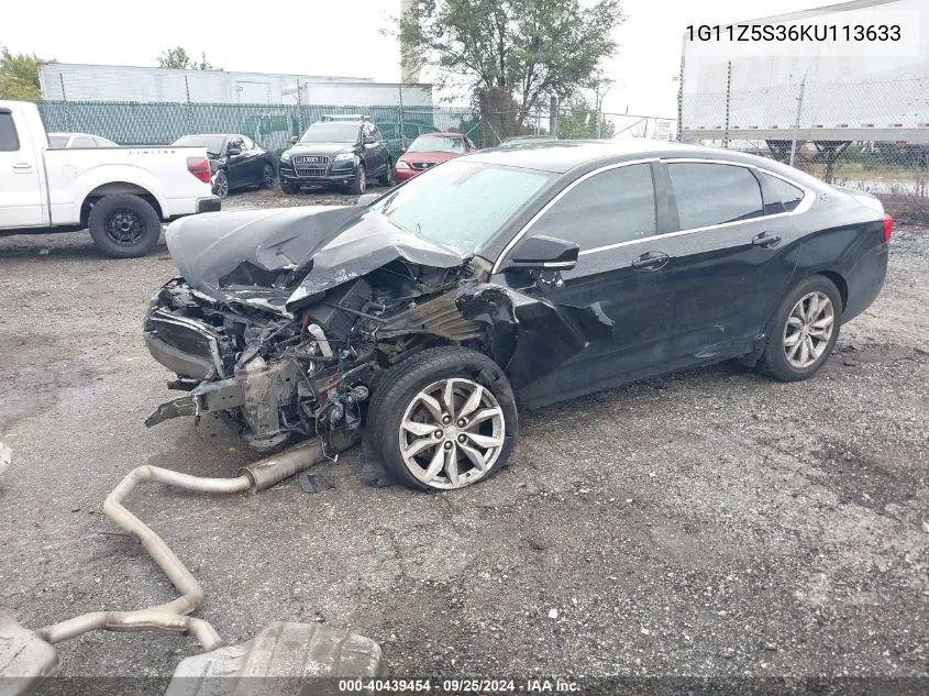 2019 Chevrolet Impala Lt VIN: 1G11Z5S36KU113633 Lot: 40439454