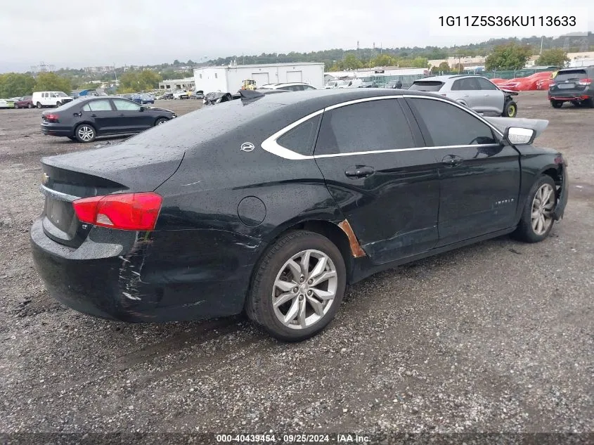 1G11Z5S36KU113633 2019 Chevrolet Impala Lt