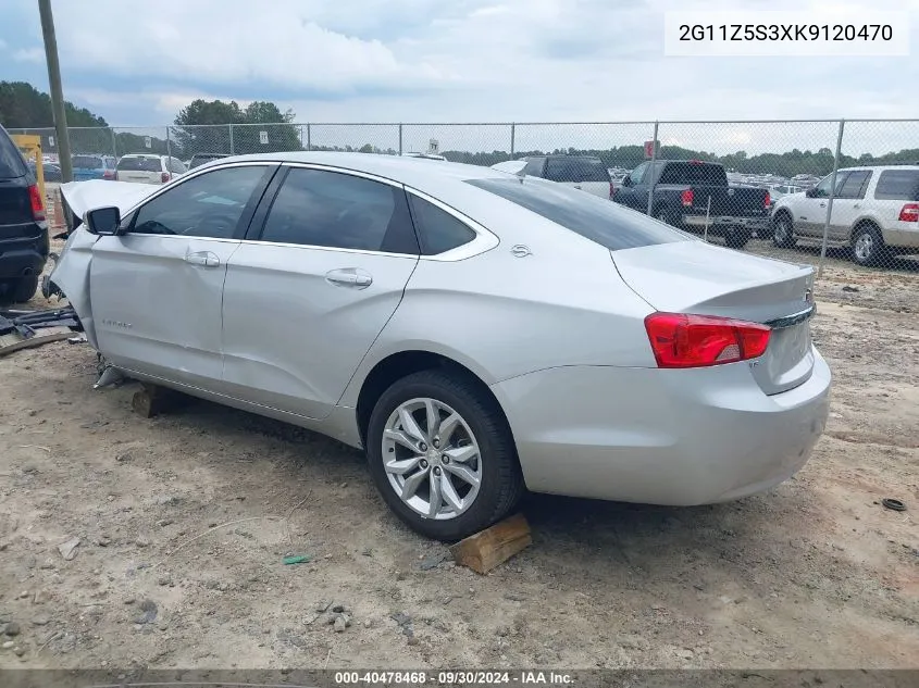 2019 Chevrolet Impala Lt VIN: 2G11Z5S3XK9120470 Lot: 40478468