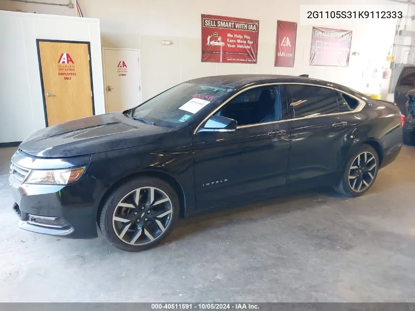 2G1105S31K9112333 2019 Chevrolet Impala Premier