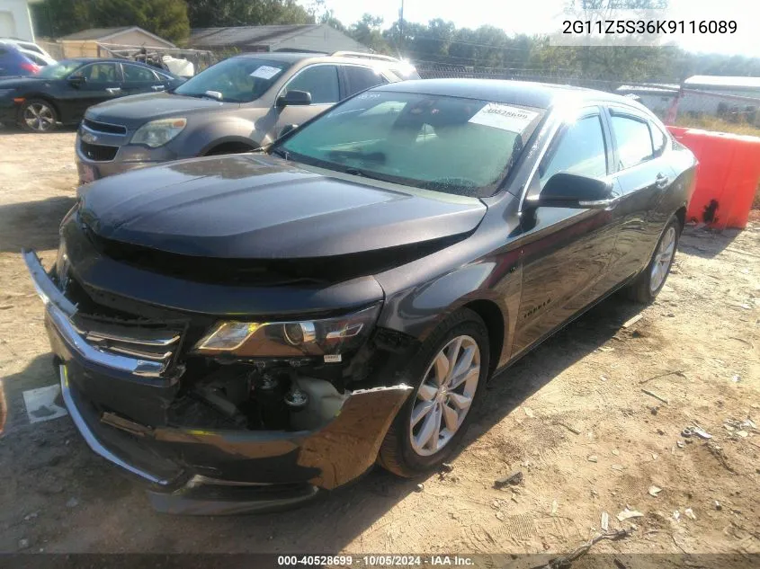 2019 Chevrolet Impala Lt VIN: 2G11Z5S36K9116089 Lot: 40528699