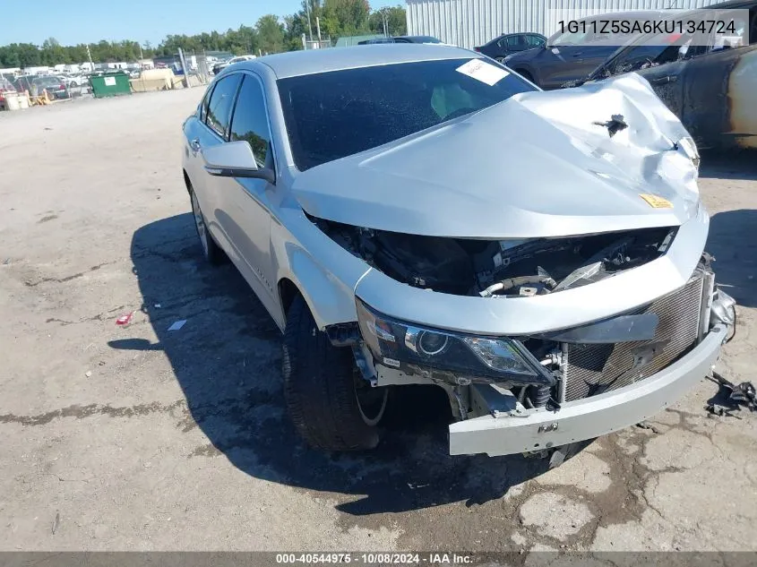 2019 Chevrolet Impala Lt VIN: 1G11Z5SA6KU134724 Lot: 40544975