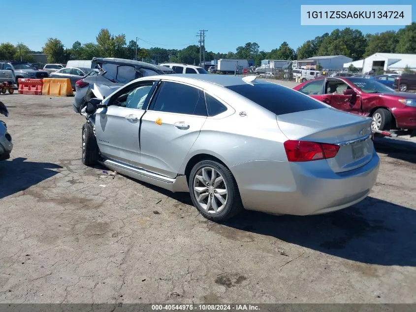 2019 Chevrolet Impala Lt VIN: 1G11Z5SA6KU134724 Lot: 40544975