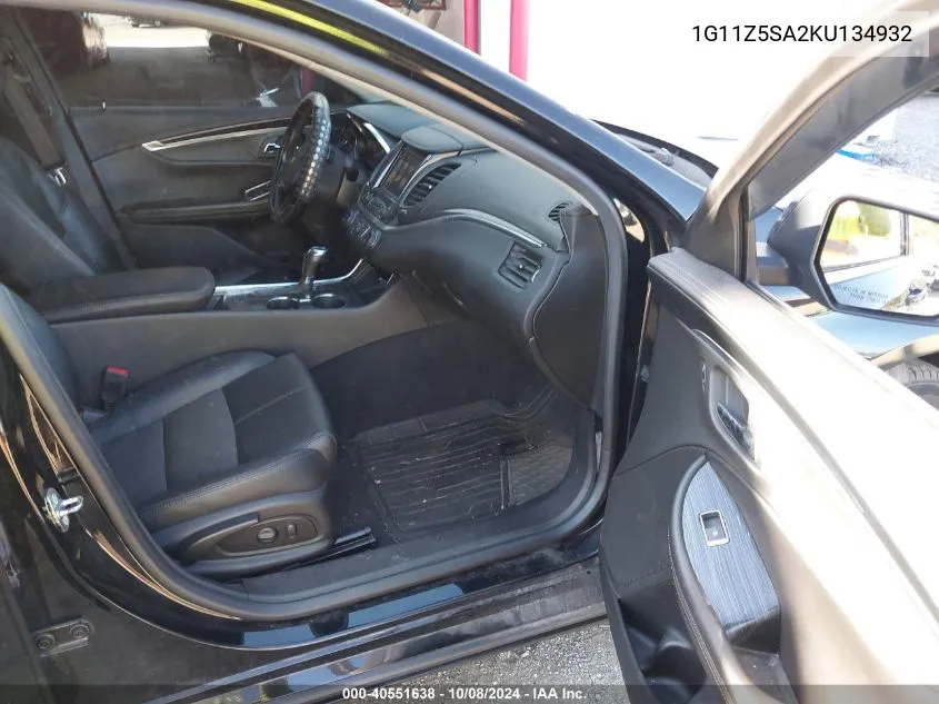 1G11Z5SA2KU134932 2019 Chevrolet Impala Lt