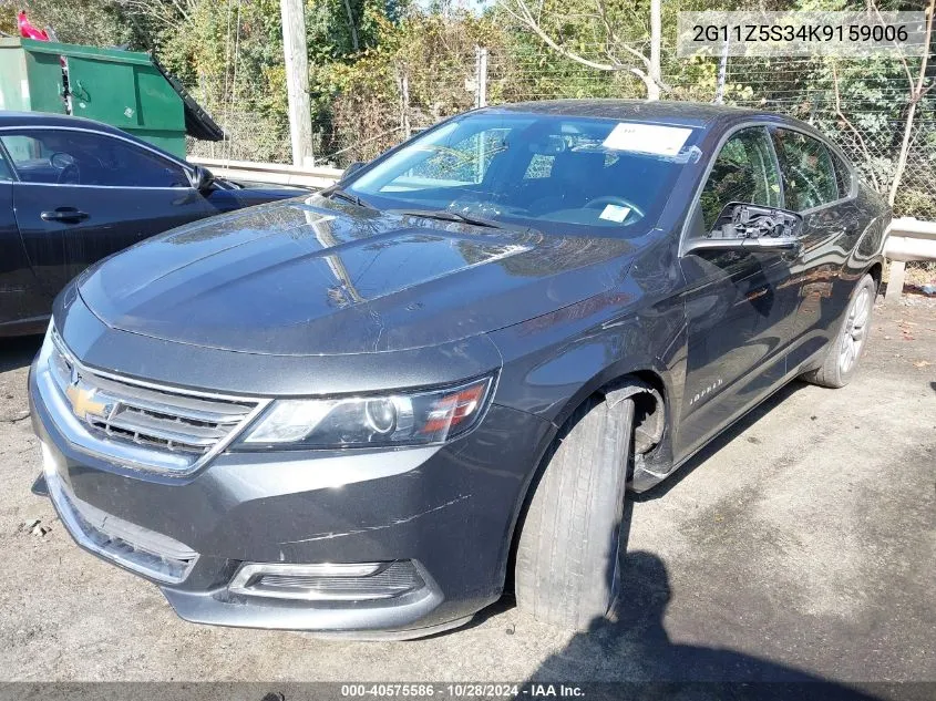 2019 Chevrolet Impala Lt VIN: 2G11Z5S34K9159006 Lot: 40575586