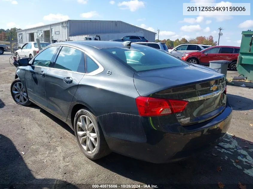 2019 Chevrolet Impala Lt VIN: 2G11Z5S34K9159006 Lot: 40575586