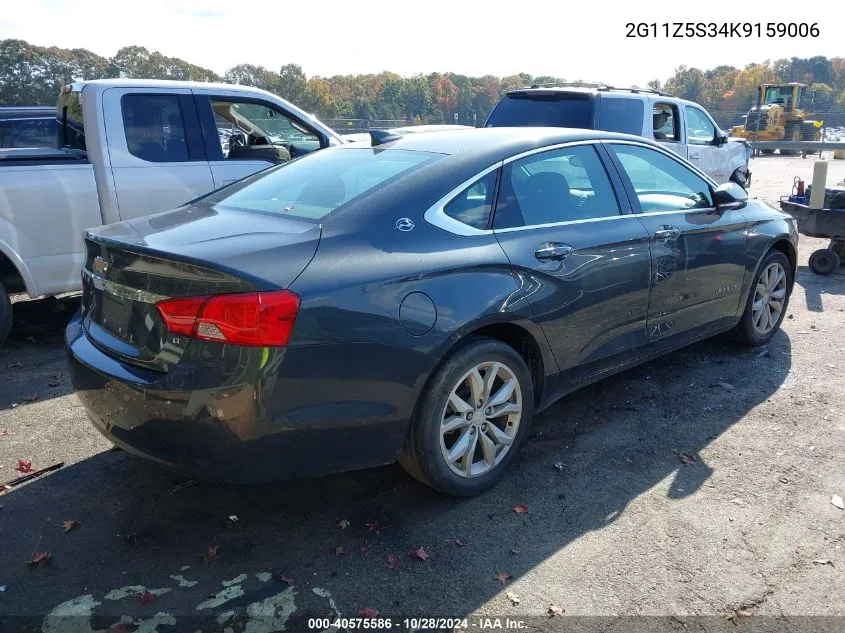 2019 Chevrolet Impala Lt VIN: 2G11Z5S34K9159006 Lot: 40575586