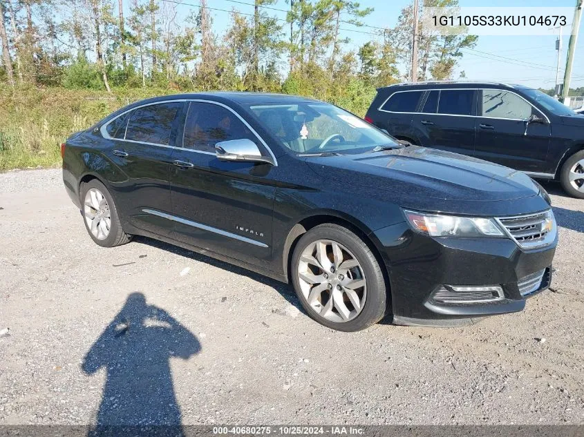 1G1105S33KU104673 2019 Chevrolet Impala Premier