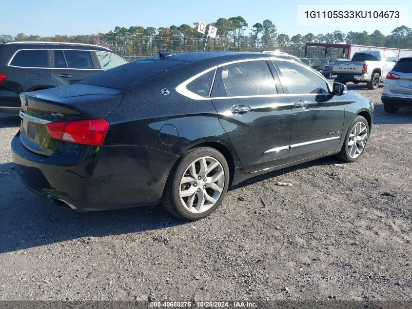 1G1105S33KU104673 2019 Chevrolet Impala Premier