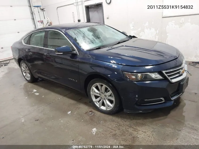 2019 Chevrolet Impala Lt VIN: 2G11Z5S31K9154832 Lot: 40752779