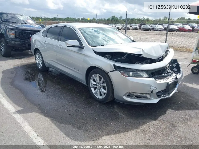 1G11Z5S39KU102321 2019 Chevrolet Impala Lt