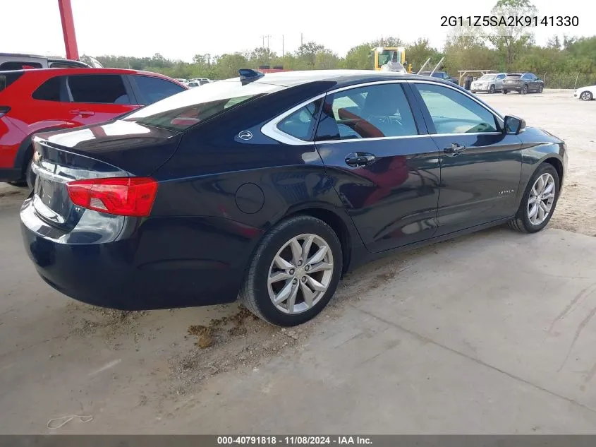 2019 Chevrolet Impala Lt VIN: 2G11Z5SA2K9141330 Lot: 40791818