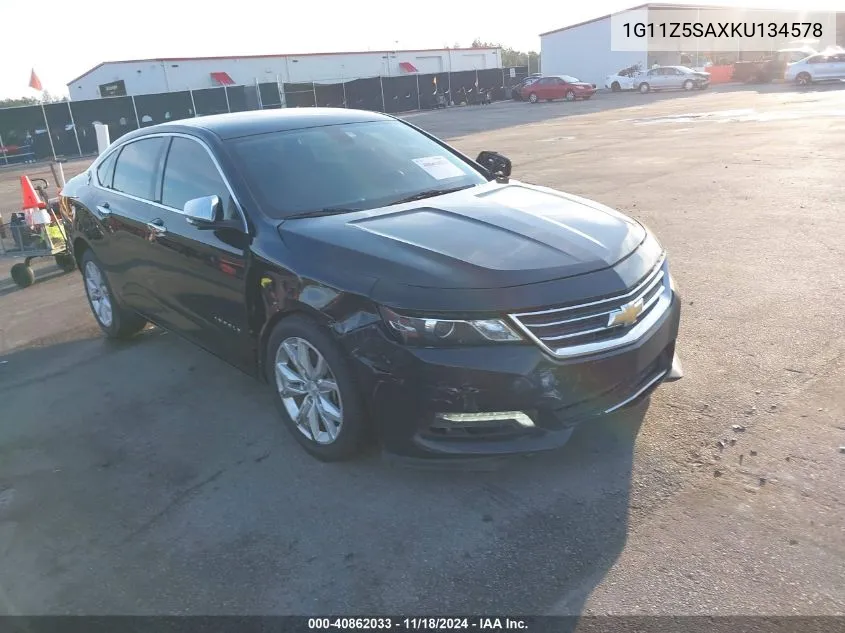 2019 Chevrolet Impala Lt VIN: 1G11Z5SAXKU134578 Lot: 40862033