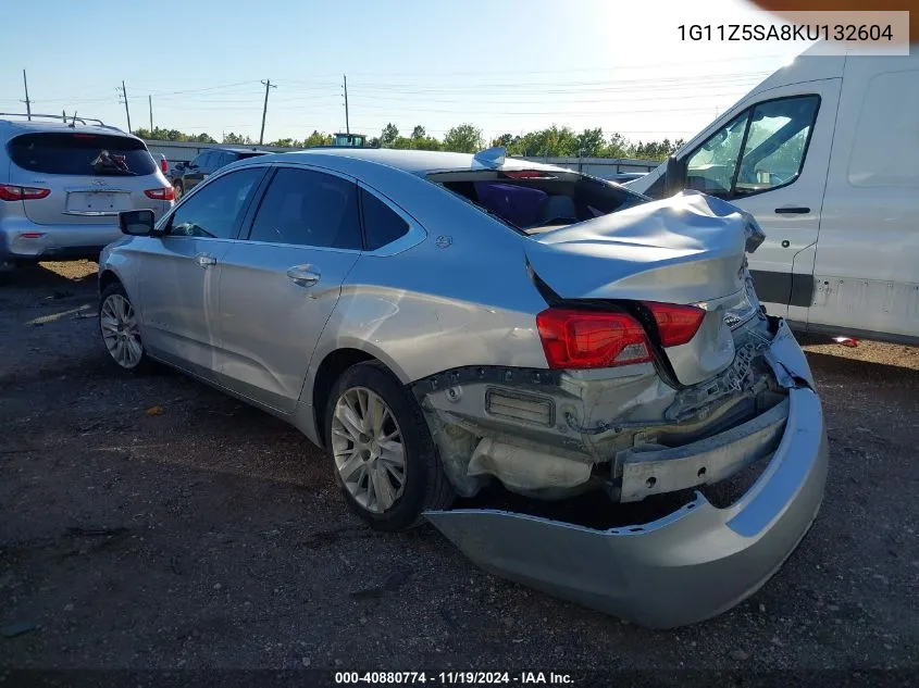 2019 Chevrolet Impala Lt VIN: 1G11Z5SA8KU132604 Lot: 40880774