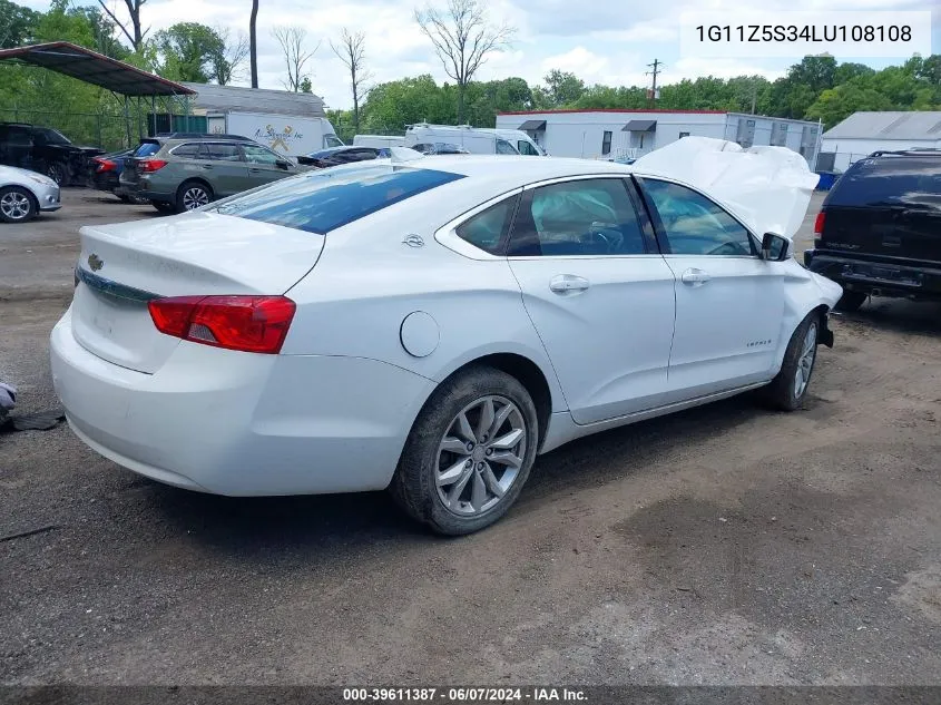 1G11Z5S34LU108108 2020 Chevrolet Impala Fwd Lt