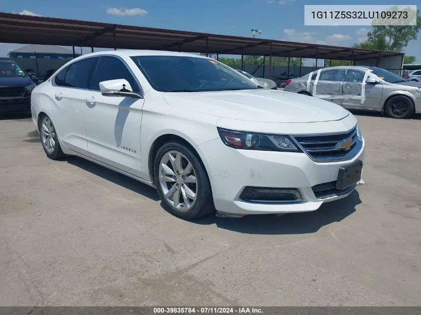 2020 Chevrolet Impala Fwd Lt VIN: 1G11Z5S32LU109273 Lot: 39835784