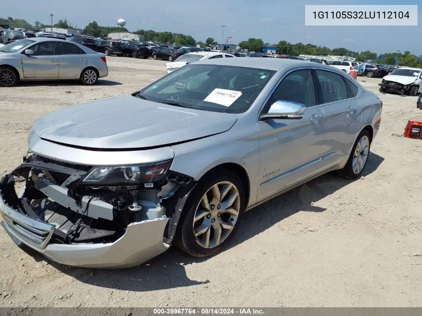 1G1105S32LU112104 2020 Chevrolet Impala Fwd Premier