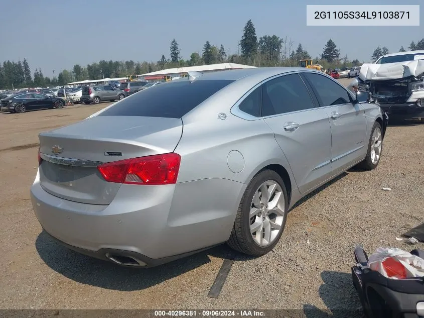 2020 Chevrolet Impala Fwd Premier VIN: 2G1105S34L9103871 Lot: 40296381