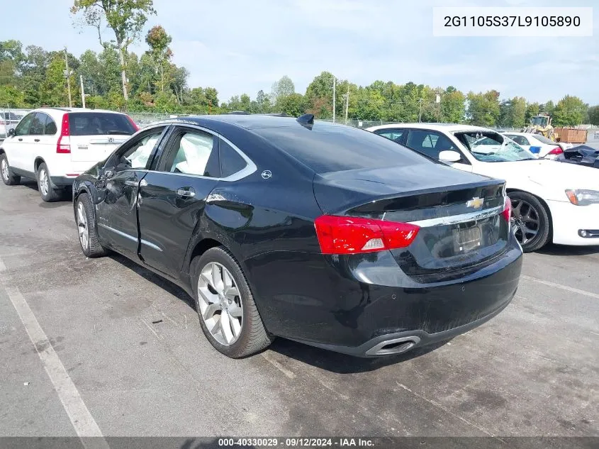 2020 Chevrolet Impala Premier VIN: 2G1105S37L9105890 Lot: 40330029