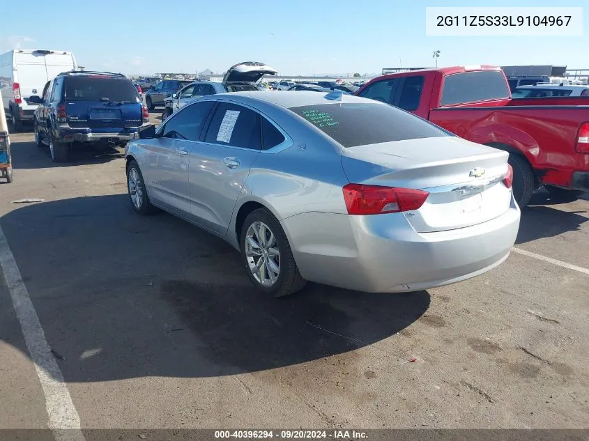 2020 Chevrolet Impala Fwd Lt VIN: 2G11Z5S33L9104967 Lot: 40396294