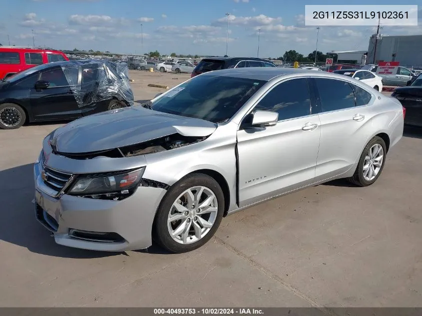 2G11Z5S31L9102361 2020 Chevrolet Impala Fwd Lt