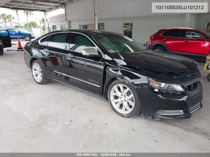 2020 Chevrolet Impala Fwd Premier VIN: 1G1105S35LU101212 Lot: 40557562