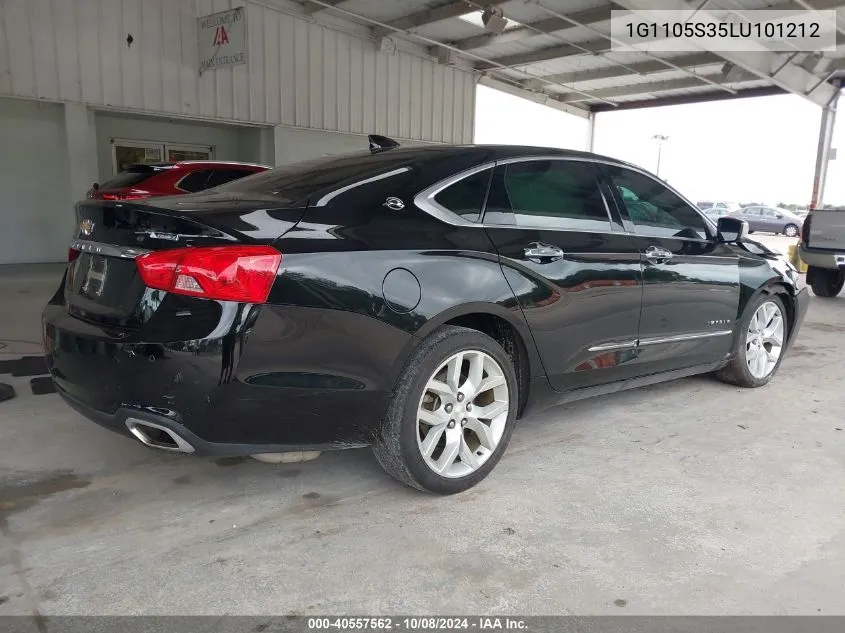 2020 Chevrolet Impala Fwd Premier VIN: 1G1105S35LU101212 Lot: 40557562