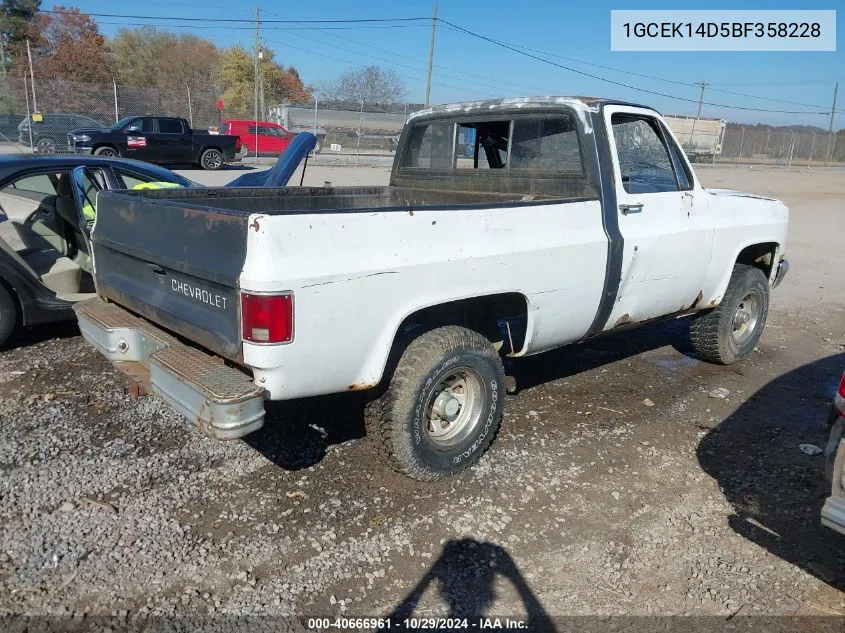 1981 Chevrolet K10 VIN: 1GCEK14D5BF358228 Lot: 40666961