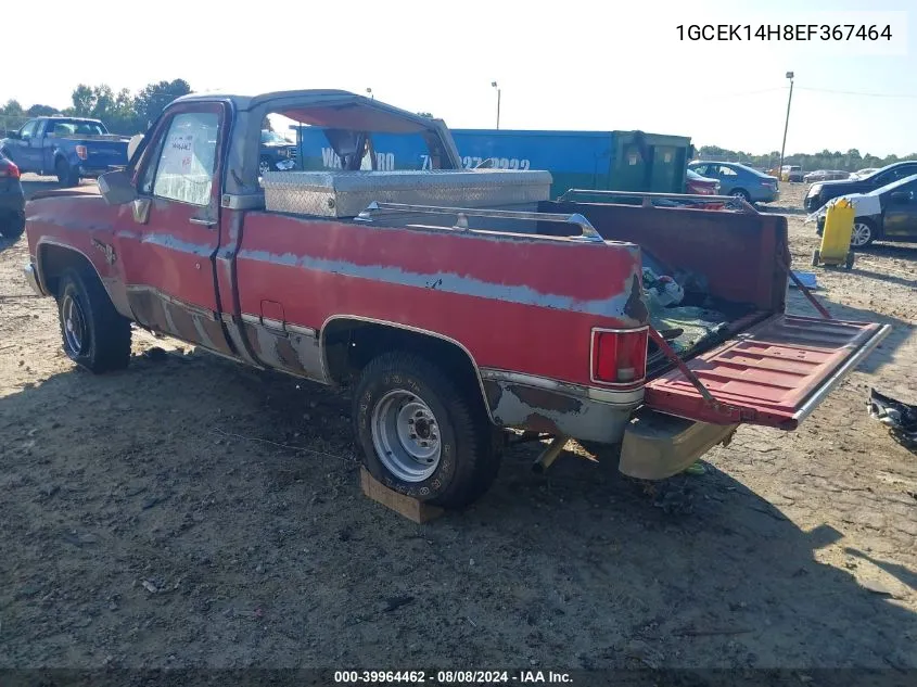 1984 Chevrolet K10 VIN: 1GCEK14H8EF367464 Lot: 39964462