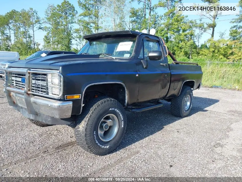 1984 Chevrolet K10 VIN: 2GCEK14H0E1163846 Lot: 40138419