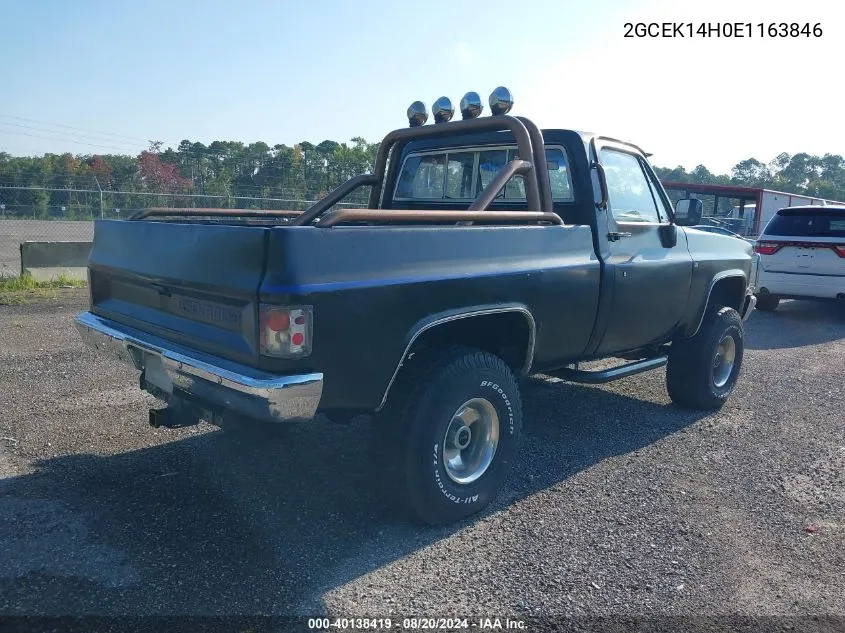 2GCEK14H0E1163846 1984 Chevrolet K10