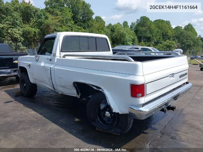 1985 Chevrolet K10 VIN: 2GCEK14H4F1161664 Lot: 40296136