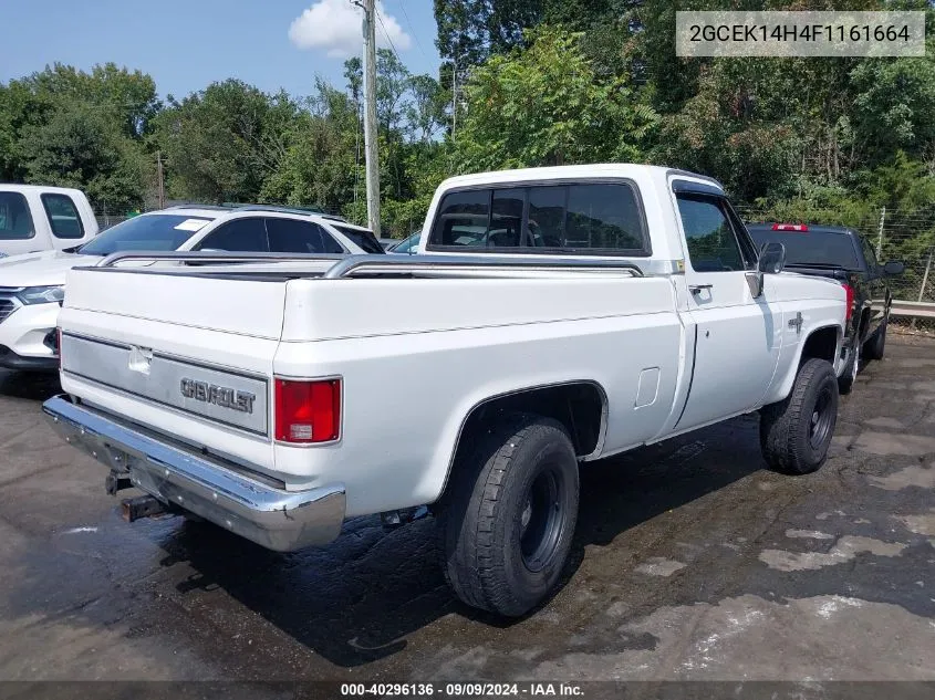 1985 Chevrolet K10 VIN: 2GCEK14H4F1161664 Lot: 40296136