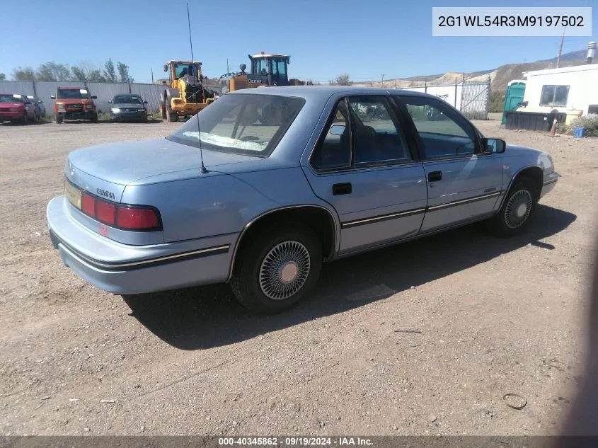 1991 Chevrolet Lumina VIN: 2G1WL54R3M9197502 Lot: 40345862