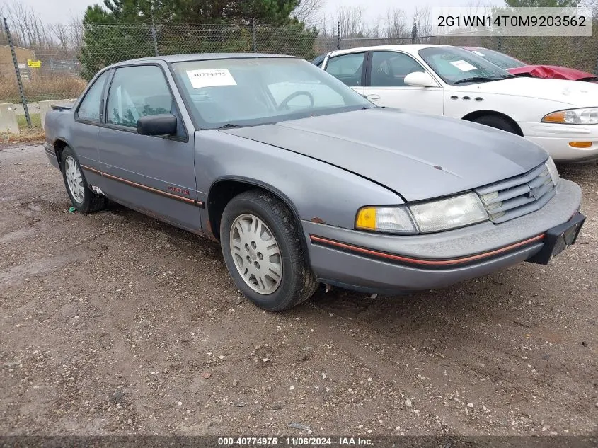 1991 Chevrolet Lumina Euro VIN: 2G1WN14T0M9203562 Lot: 40774975