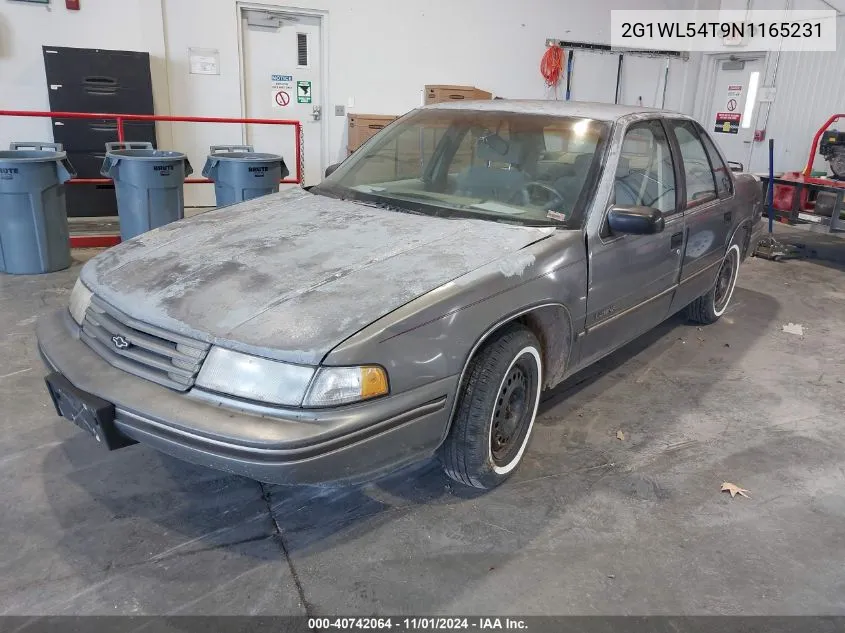 1992 Chevrolet Lumina VIN: 2G1WL54T9N1165231 Lot: 40742064