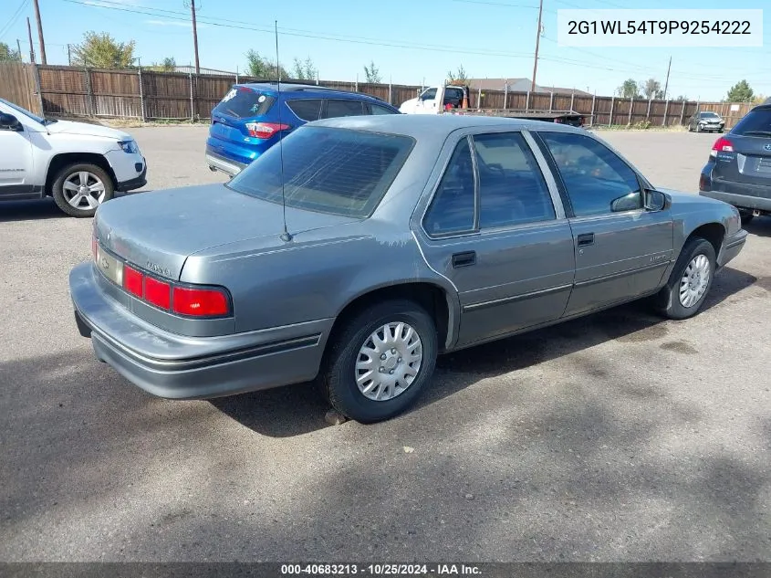 1993 Chevrolet Lumina VIN: 2G1WL54T9P9254222 Lot: 40683213