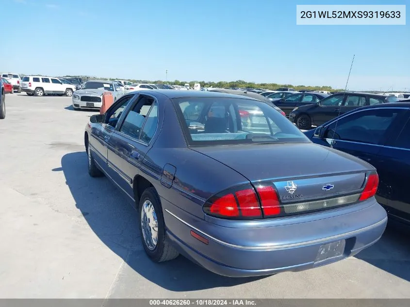 1995 Chevrolet Lumina VIN: 2G1WL52MXS9319633 Lot: 40626260