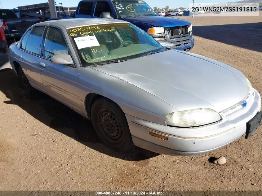 1995 Chevrolet Lumina Ls VIN: 2G1WN52M7S9191815 Lot: 40857248