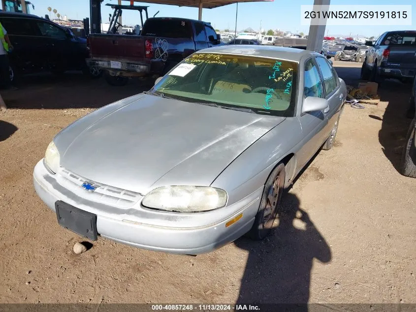 1995 Chevrolet Lumina Ls VIN: 2G1WN52M7S9191815 Lot: 40857248