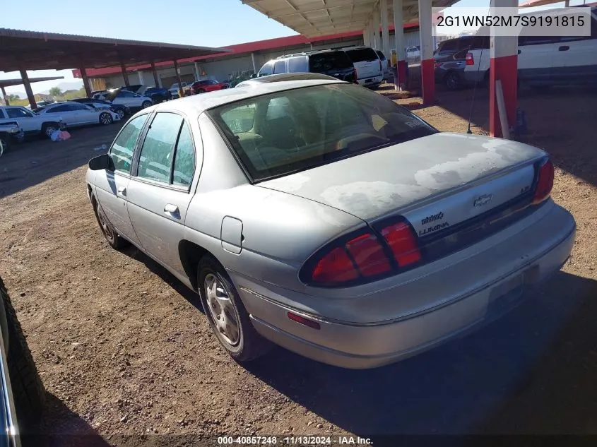 1995 Chevrolet Lumina Ls VIN: 2G1WN52M7S9191815 Lot: 40857248