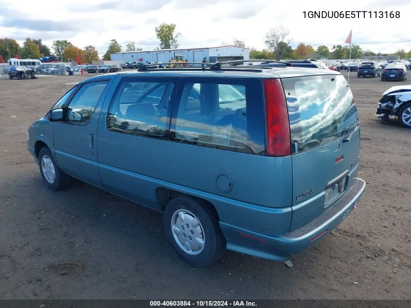 1996 Chevrolet Lumina Apv VIN: 1GNDU06E5TT113168 Lot: 40603884