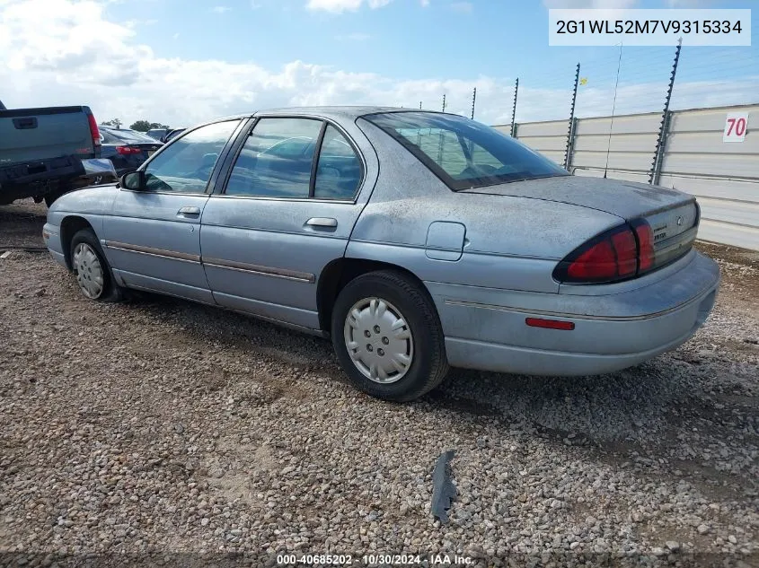 1997 Chevrolet Lumina VIN: 2G1WL52M7V9315334 Lot: 40685202