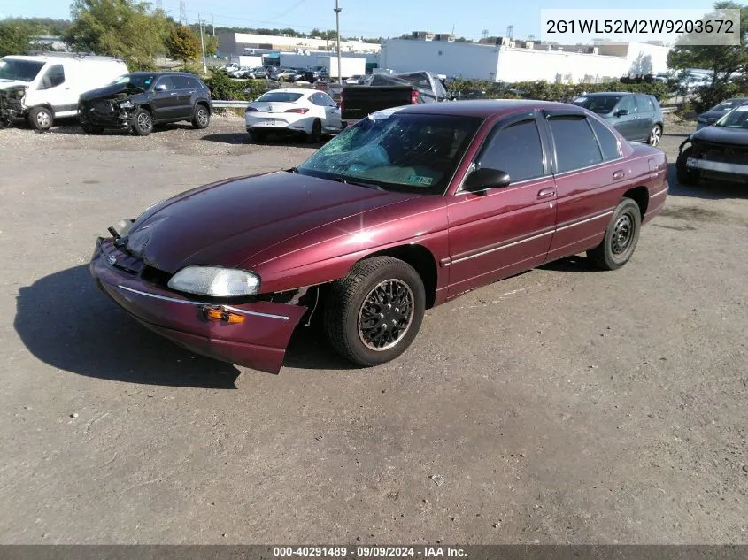 1998 Chevrolet Lumina VIN: 2G1WL52M2W9203672 Lot: 40291489