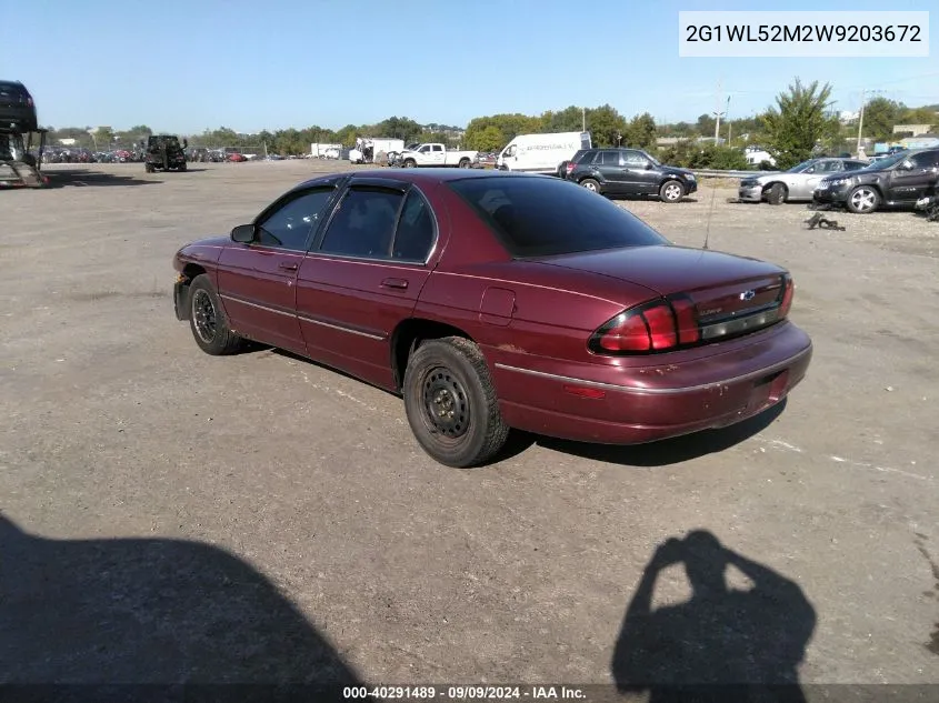 1998 Chevrolet Lumina VIN: 2G1WL52M2W9203672 Lot: 40291489