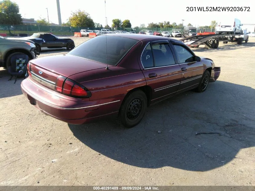 1998 Chevrolet Lumina VIN: 2G1WL52M2W9203672 Lot: 40291489