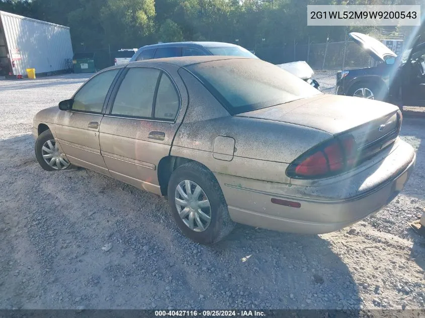 1998 Chevrolet Lumina VIN: 2G1WL52M9W9200543 Lot: 40427116