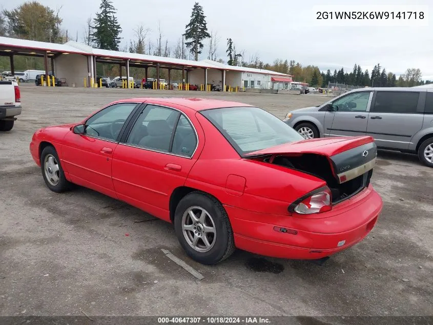 1998 Chevrolet Lumina Ltz VIN: 2G1WN52K6W9141718 Lot: 40647307